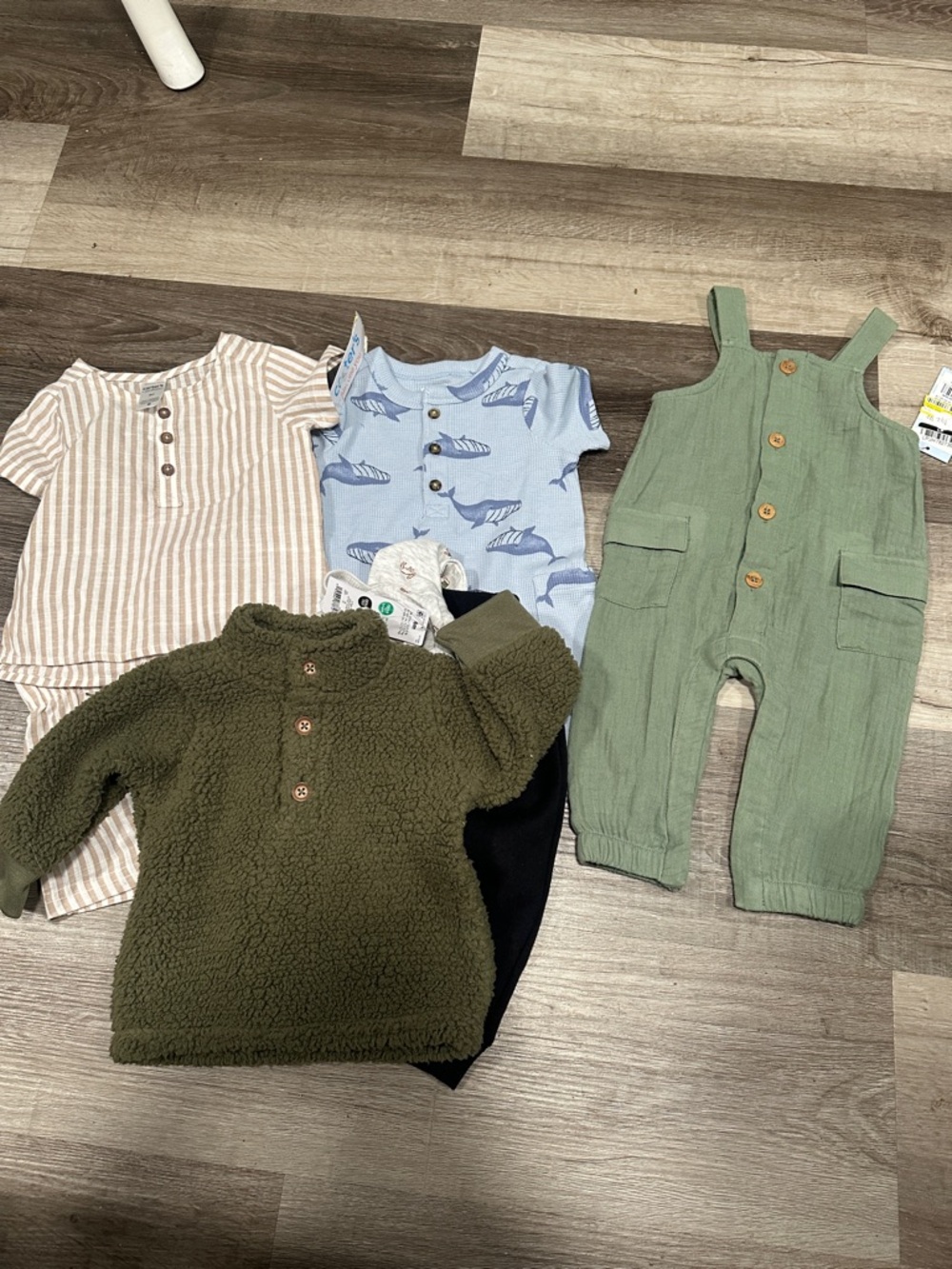 Carter's Kids Matching Sets - Green, Olive, Light Blue, Beige, Black
